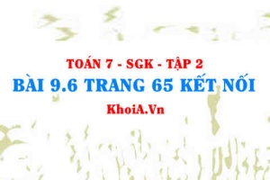 Bài 9.6 trang 65 Toán 7 Kết nối tri thức Tập 2
